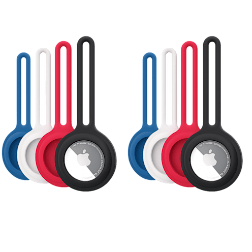 8-Pack: Hypergear AirCover Silicone Loop for AirTag (Multi-Color)