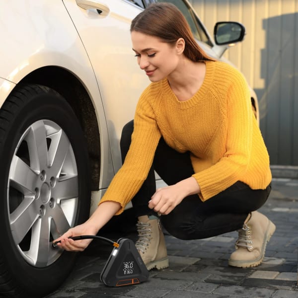 Hammacher Schlemmer: The Cordless Tire Inflator And Emergency Power Bank