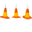 3-Pack: National Tree Company 23" Witch's Hat Candy Corn Garden Stakes