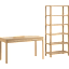 Vera 54W Writing Desk with 5 Shelf Bookcase