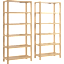 Vera 5 Shelf Bookcase - Set of 2