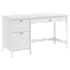 Broadview 54W Computer Desk with Drawers in Pure White
