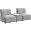 Assemble Modular 2 Seater Sectional with Charging Station