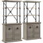 2-Pack: Coliseum Designer Bookcase with Doors