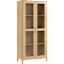 Vera Tall Storage Cabinet with Glass Doors