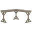 Homestead 60W Farmhouse L Shaped Desk in Driftwood Gray