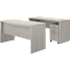 Echo Bow Front Desk and Credenza with Mobile File Cabinet