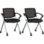 2-Pack: Envision Mesh Back Folding Chairs with Arms