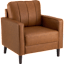 Max 32W Accent Chair in Buffed Camel Vegan Leather