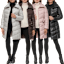 Kenneth Cole Longline Belted Puffer Jacket with Funnel Neck