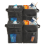 4-Pack: High Road Versatile Trash and Recycle Bins