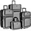U.S. Traveler New Yorker 4-Piece Lightweight Expandable Rolling Luggage Set