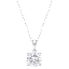 The White Sapphire Heart Pendant