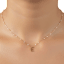 LOREN + OLIVIA Enamel Dot Initial Necklace
