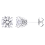 The White Sapphire Stud Earrings