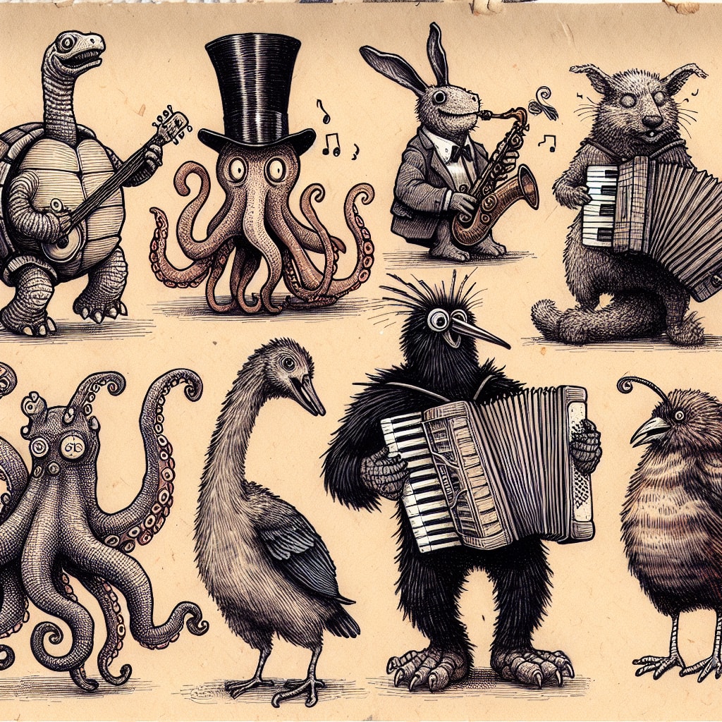 some non-embarrassing non-doodles generated by AI