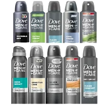 10-Pack: Dove Antiperspirant Spray Deodorant for Men