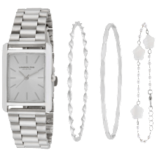 London Fog 4-Piece Watch & Bracelets Set