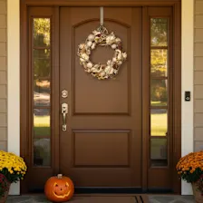 National Tree Company 20" Harvest Wreath with Pumpkin & Ornaments