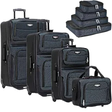 Travel Select Amsterdam 8-Piece Softside Luggage Set with Packing Cubes