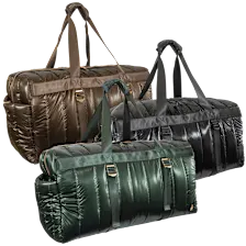 Joan & David 22" Quilted Metallic Duffel Bag
