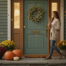 National Tree Company 22" Autumn Grass Wreath