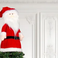 16" Velvet Figural Tree Topper