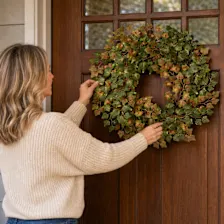 National Tree Company 24" Green Ivy Harvest Wreath