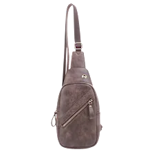 Poppy & Harper Ciara Sling Bag with Diagonal Zipper