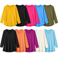 2-Pack: Isaac Mizrahi Live! Essentials Crew or V-Neck Tops