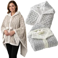 2-Pack: Chic Home Snuggle Hoodie Wearable Blanket