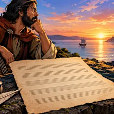Martín Códax left one song with staff lines drawn and no notes. How do you treat your own unfinished projects?