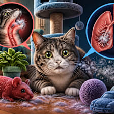 Flocked anything can kill cats or damage their lungs