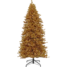 National Tree Company 9' Christmas Metallic Hinged Tree with 2000 LED Lights