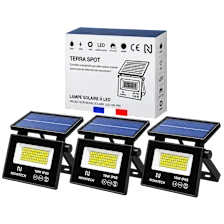 3-Pack: Hakol Super-Bright Waterproof Solar 6500K LED Spot 10W Lights