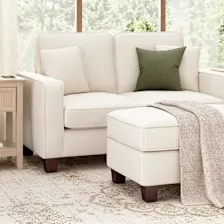 2-Pack: Bush Home Camille Fluted End Tables with Hidden Charging
