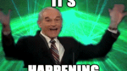 It's happening!