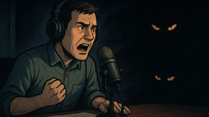 Yet another voice speaking warnings into the dark...