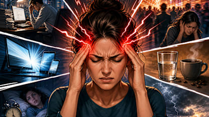 Why do you have a headache right now?