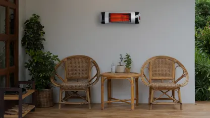 Comfort Zone 1500-Watt Indoor/Outdoor Electric Heater with Adjustable Thermostat