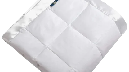 Serta® White Goose Feather and Down Fiber Blanket