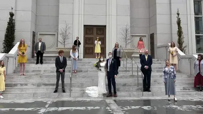So, my nephew got married yesterday.