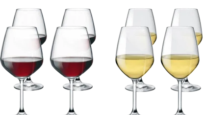 4-Pack: Bormioli Rocco Restaurant Wine Glasses