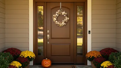 National Tree Company 20" Harvest Wreath with Pumpkin & Ornaments