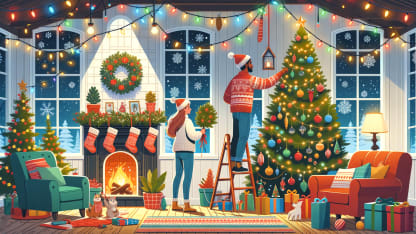 When do you put up your holiday decorations?