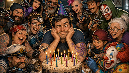 Dirty Dozen birthday ink for irk