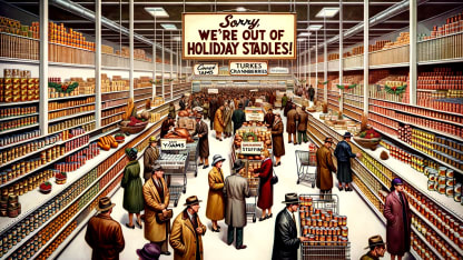[Thanksgiving] Well grocery stores just run out of holiday staples now, huh?