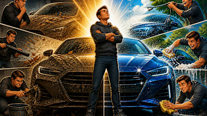 When it's time to clean my car, I: