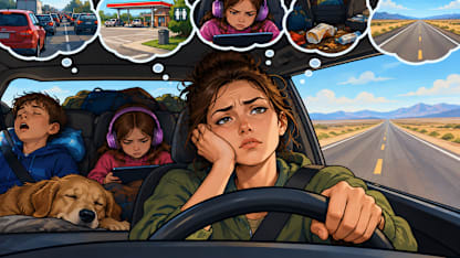 The worst part of a long road trip is: