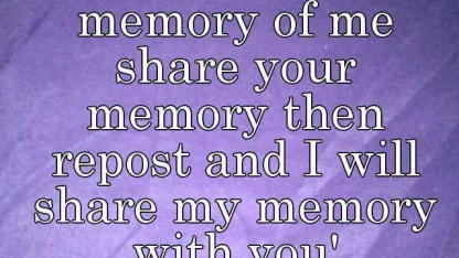 What’s your first memory?